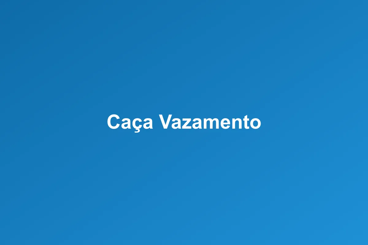 Caça-vazamento de Gás em Belém